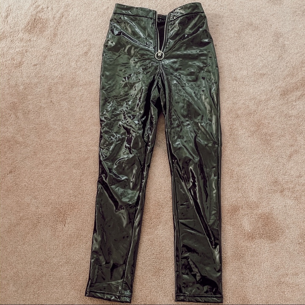 WORN ONCE Forever 21 Faux Patent Leather Pants